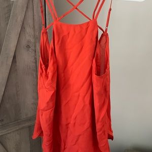 David Lerner orange top size small
